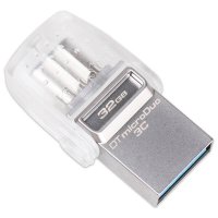[免邮]金士顿(Kingston)DTDUO3C 32GB手机U盘 USB3.1 和 Type-C 双接口白色优盘