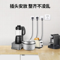 绿联（UGREEN）电源线收纳挂钩 3M电器插座插头粘钩 粘贴式插座挂架 免钉免打孔整理固定收纳架2个装白 10个起发