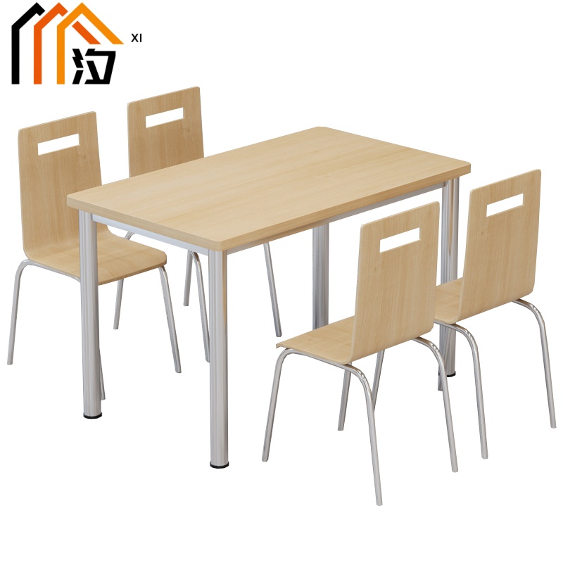 汐餐桌 一桌四椅套高清大图