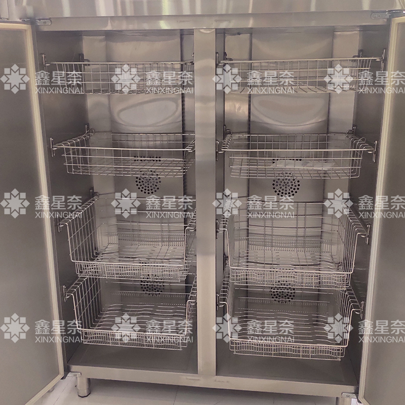 鑫星奈 XXN40614163 餐盘消毒柜对开玻璃门高温热风循环消毒柜1400L无指纹双门高清大图