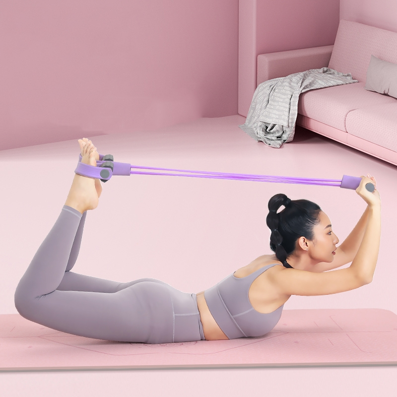 脚蹬拉力带仰卧起坐辅助器女健身器材家用小燕飞拉伸绳