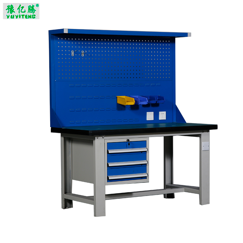 豫亿腾 钢制三抽工具桌，实验台，车间工作台，操作台，可定制高清大图