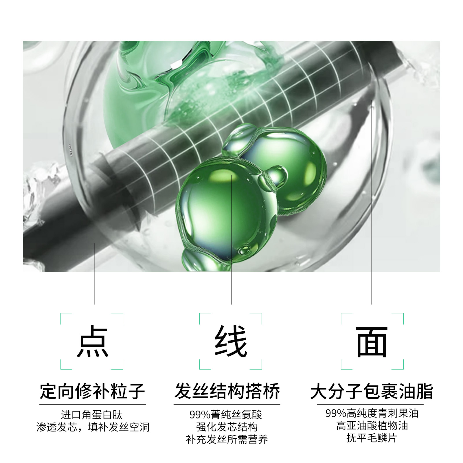 舒蕾洗发水 绿茶籽控油去屑洗发水女男士洗发露500ml+蚕丝保湿顺滑护发素500ml高清大图