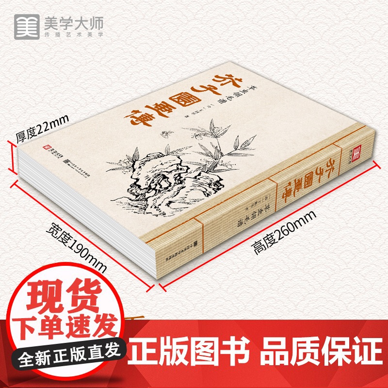 芥子园画传草虫翎毛谱王概著巢勋临摹增图黑白完整版介子园工笔国画入门技法兰竹梅菊人物山水画谱实用教材书籍高清大图