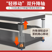 火焰山电暖桌升降茶几长方形多功能取暖桌烤火桌电暖炉家用四面取暖
