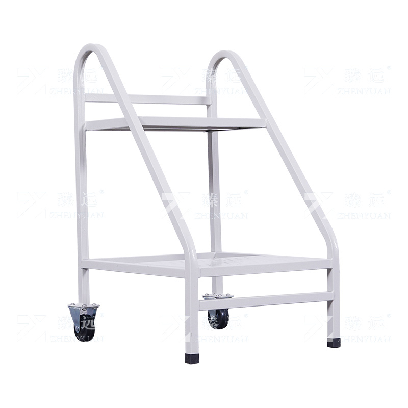 臻远 ZY4092913 档案室推车图书馆小推车手推车 2步书梯白色