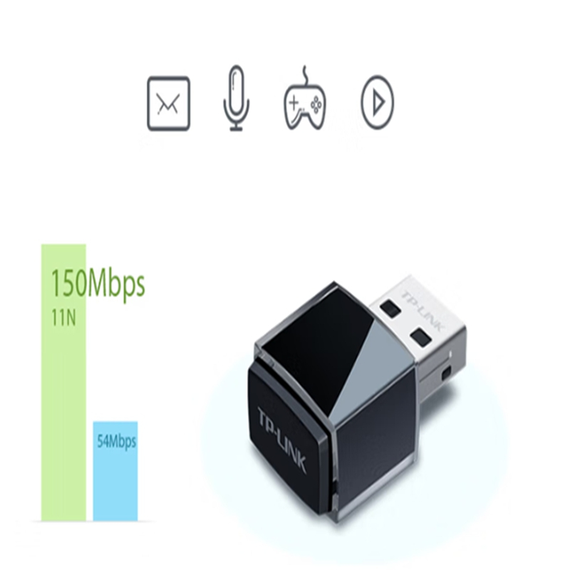 TP-LINK TL-WN725N USB无线网卡 wifi接收器发射台式机 笔记本[个]