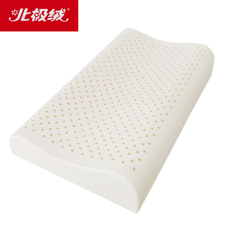 北极绒(Bejirog)乳胶枕泰国进口天然乳胶高低双面防螨抑菌93%乳胶含量健康家用枕头长方形春夏秋冬通用含内外套