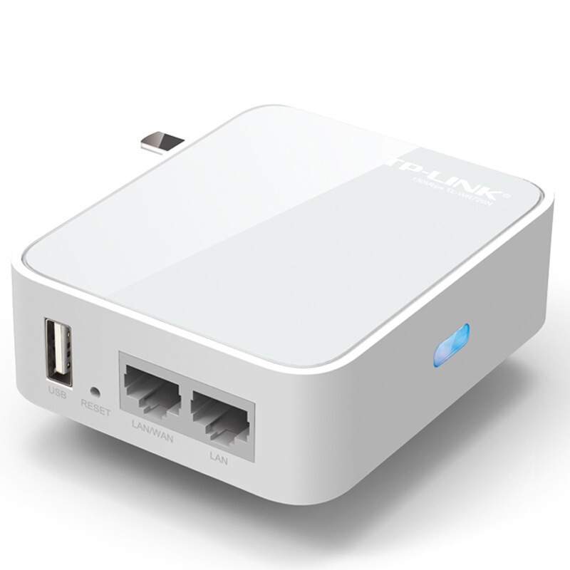 TP-LINK TL-WR720N 150M迷你型3G无线 路由器 便携式家用AP随身WIF 酒店家庭户外环境通用