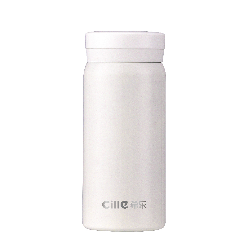 希乐Cille保温杯保冷杯316不锈钢迷你口袋杯学生高颜值便携儿童小巧水杯子 白色