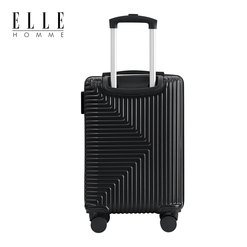 ELLE HOMME EH2019201 简约拉链款万向轮拉杆箱 20寸夏夜黑高清大图
