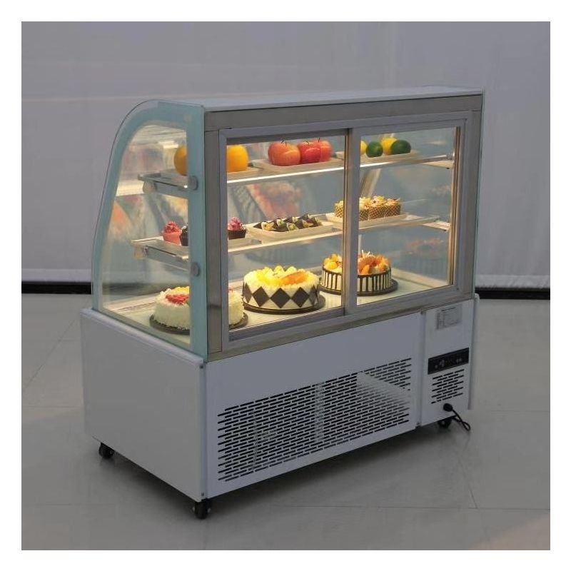西点柜蛋糕展示柜奶茶店保鲜柜水果慕斯冷藏柜面包西点柜甜品冰柜圆弧