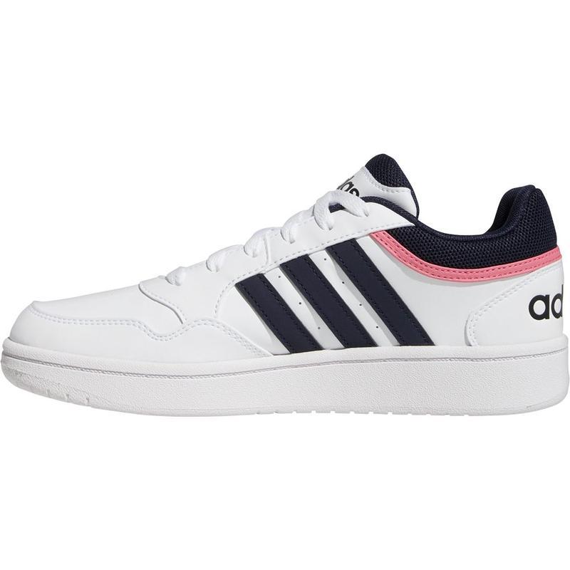 阿迪达斯(adidas)女鞋休闲板鞋低帮运动鞋白色简约百搭配色条纹复