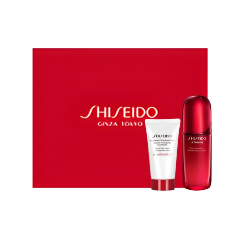 资生堂红妍护肤礼盒01 资生堂新红妍肌活精华露(红腰子)50ml 资生堂肌活焕采洁面膏50ml高清大图