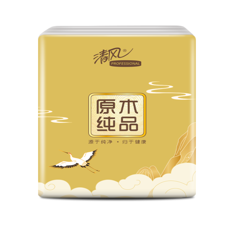 清风金装手帕纸敦煌文创10包1条/4层5张/包A66APASIP-3条高清大图