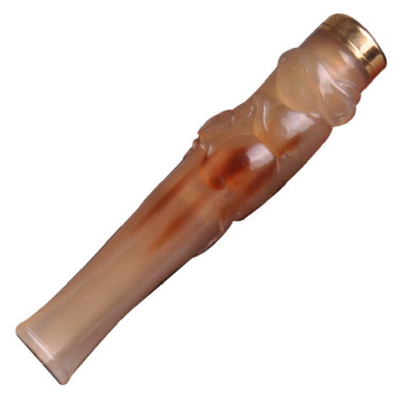 大将军牦牛角烟嘴 循环双重过滤嘴戒烟器 粗细烟两用加长芯 创意烟具雕刻十二生肖 鼠