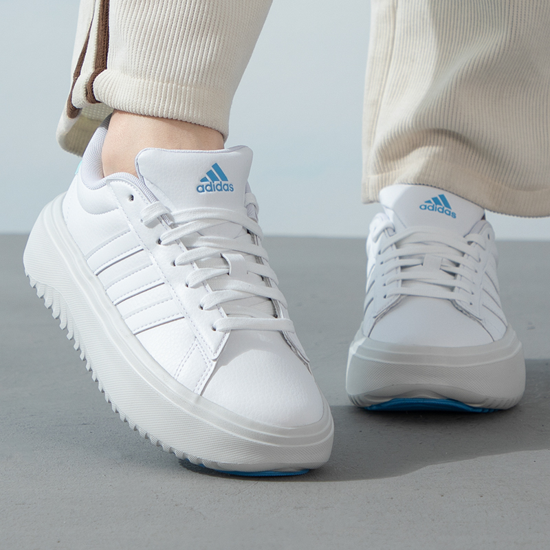Adidas阿迪达斯女鞋新款厚底运动鞋透气休闲鞋低帮板鞋IH7645 ZP