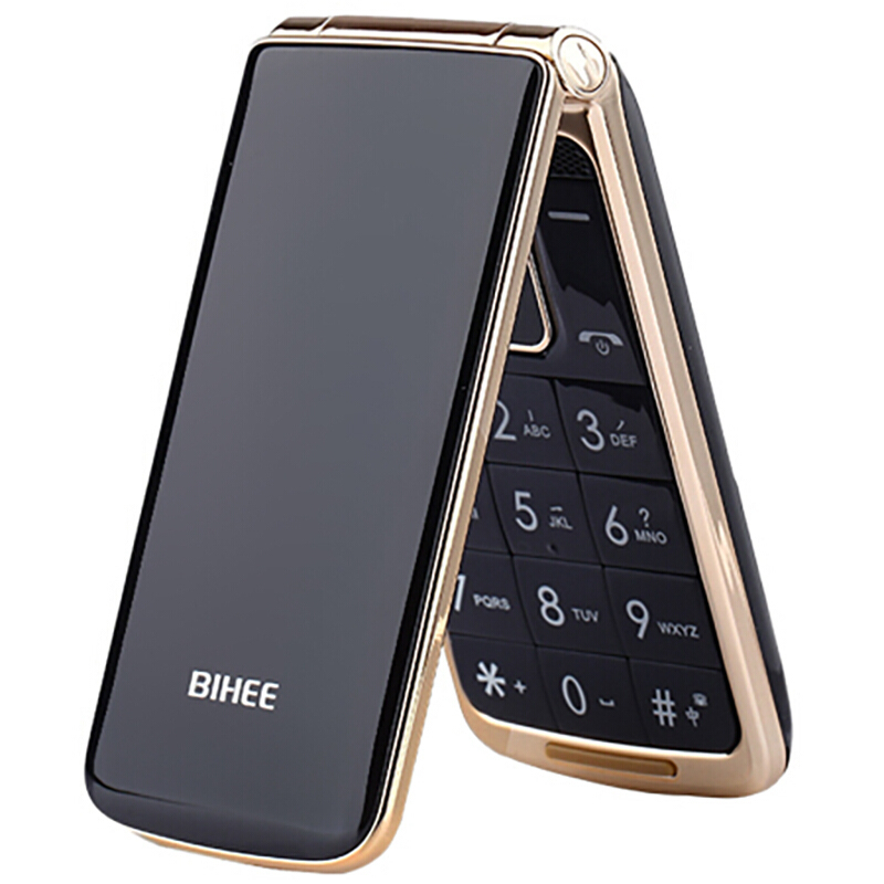 百合biheec30a黑色电信版翻盖老人手机cdma大字大声长待机时尚备用机