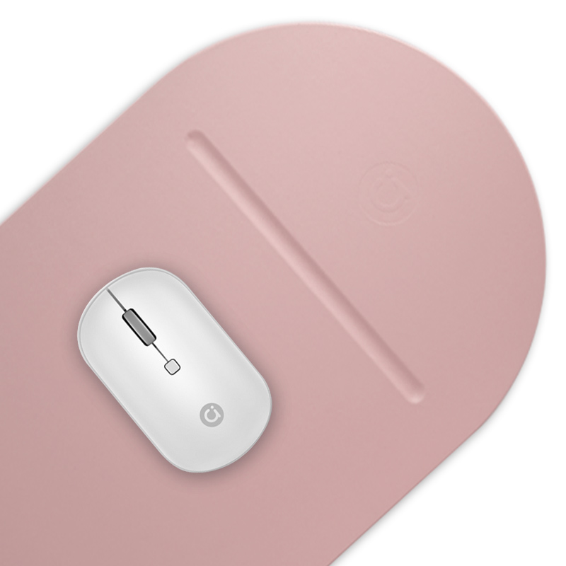 a豆adol 无线充电鼠标垫 桃浦粉高清大图