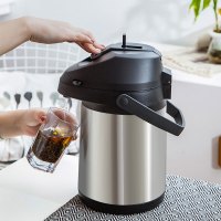 美厨(maxcook)保温壶 304不锈钢真空气压式保温水壶按压式热水壶保温瓶暖壶开水瓶 2.5L大容量MCH760