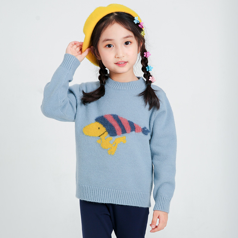 史努比snoopy水貂绒毛衣儿童上衣女童外套春秋时髦洋气男童装针织衫