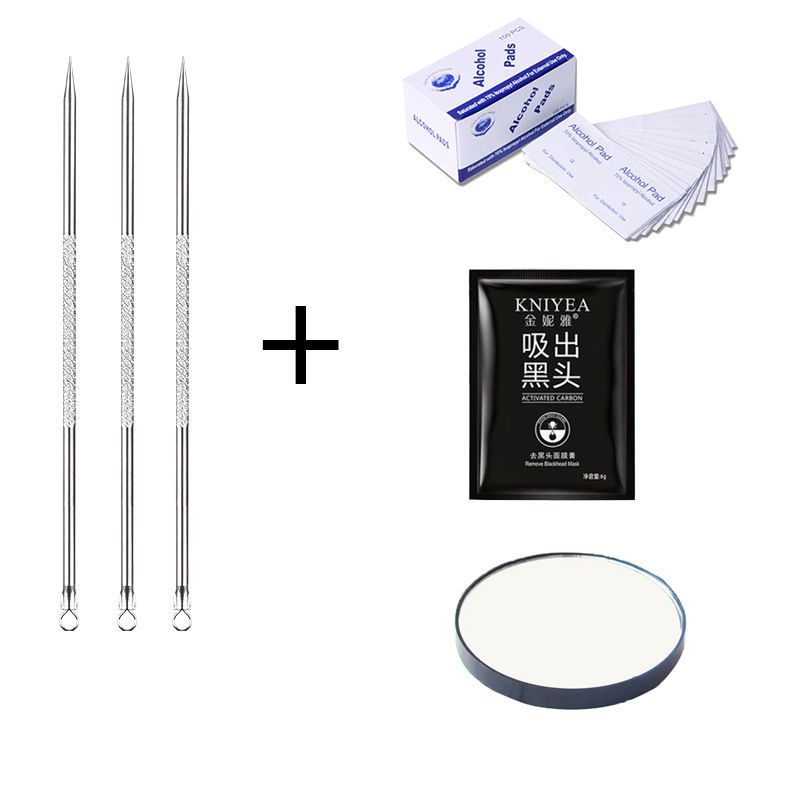 不锈钢粉刺针夹祛痘痘针去黑头脂肪粒器美容工具套装