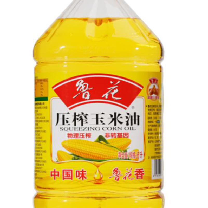 鲁花 非转基因 压榨玉米油 5L