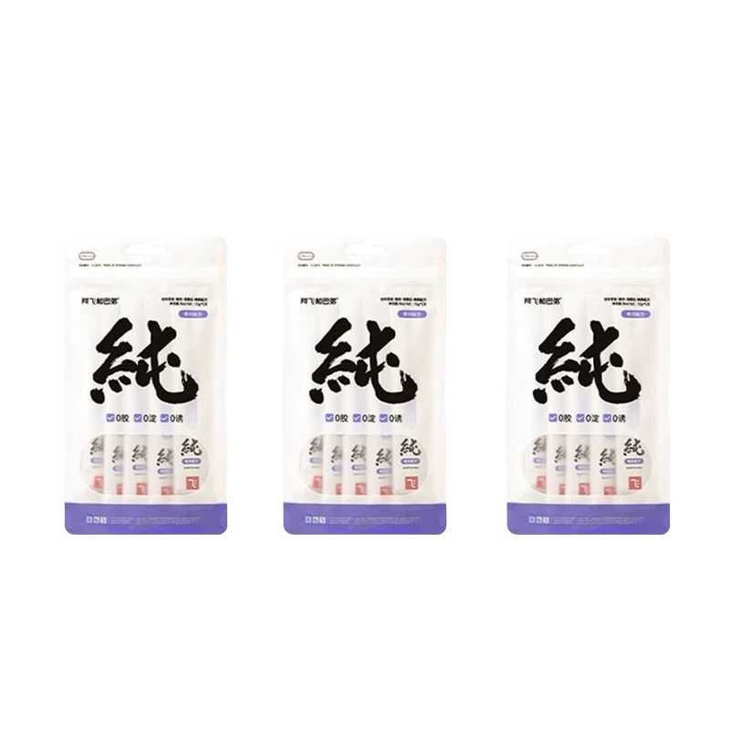 阿飞和巴弟宠物零食猫用湿粮包鹌鹑配方纯条(袋)*3袋