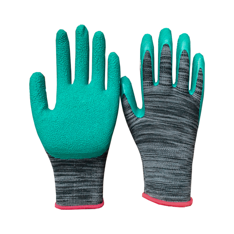 邦能之星橡胶手套轮胎工艺发泡皱纹耐磨防滑舒适透气搬运劳保手套N55141高清大图