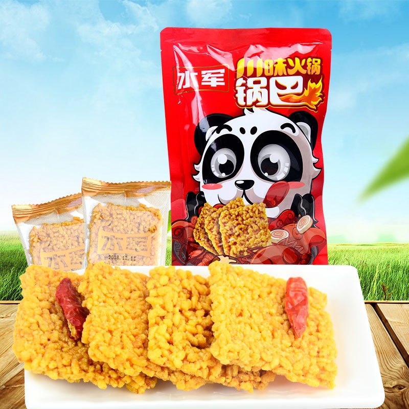水军手工糯米川味锅巴138g*4袋[水军旗舰店]