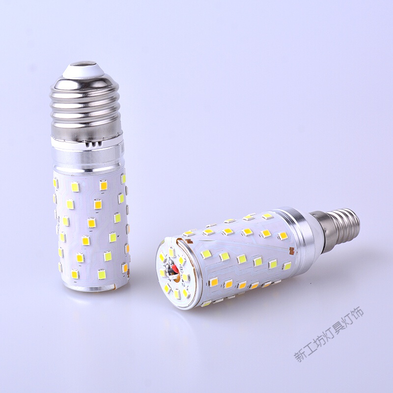 苏宁放心购 LED玉米灯泡 7瓦 9瓦 12瓦 16瓦三色调光螺口灯泡 E14 E27光头强节能灯高清大图