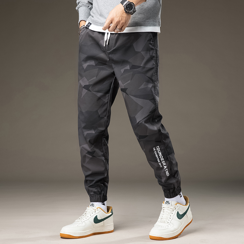 金盾(KIN DON)秋冬季男士休闲裤长裤子男韩版潮流新款宽松哈伦裤百搭 金盾休闲裤s1108浅绿色 29(2尺2)