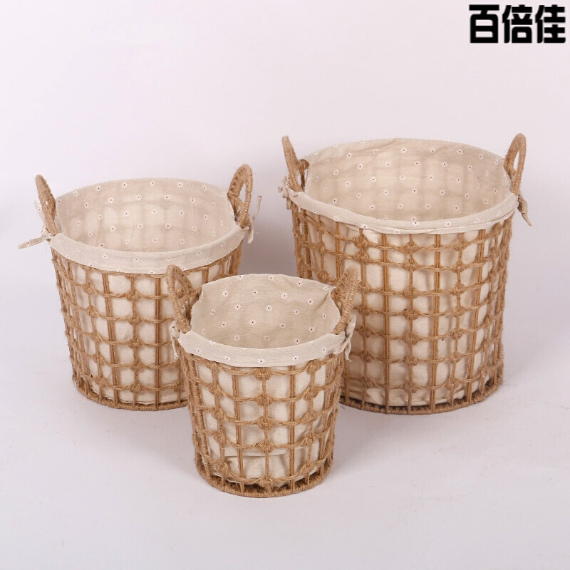 新款创意脏衣篓布艺洗衣篮客厅玩具衣服收纳整理篮脏衣服编织收纳篮壹德壹