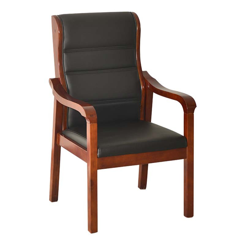 汉诺鑫威会议室酒店学校会客椅扶手实木脚办公培训椅子实木会议椅