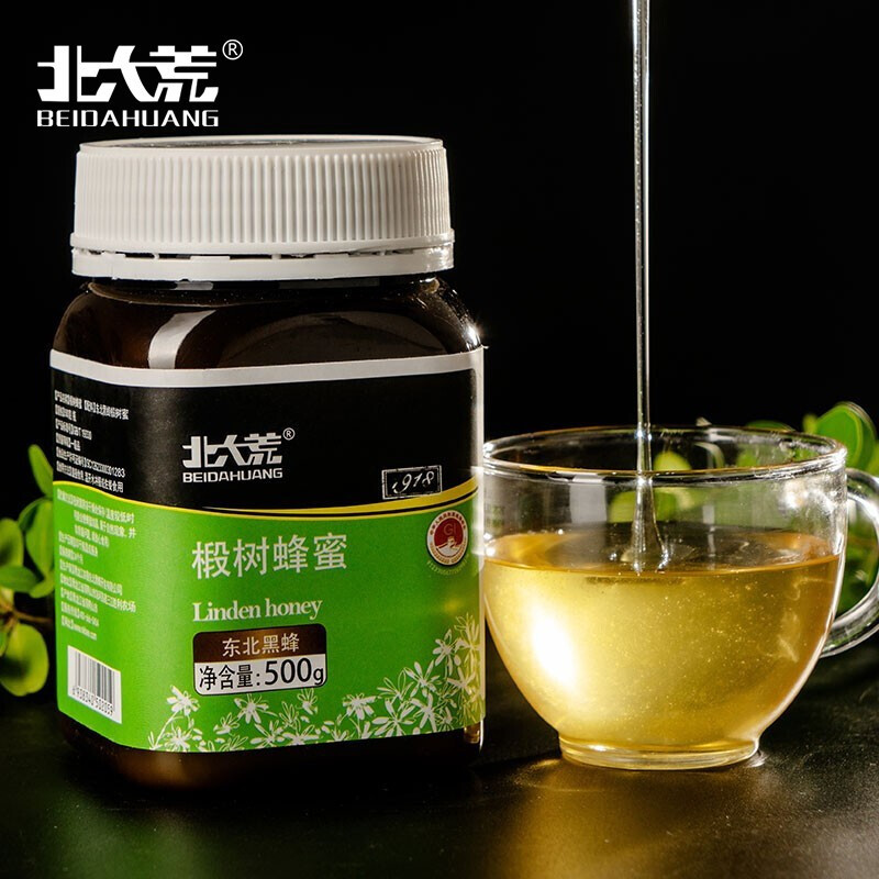 北大荒 东北黑蜂 1918系列 椴树蜜 纯蜂蜜500g 地理标志产品