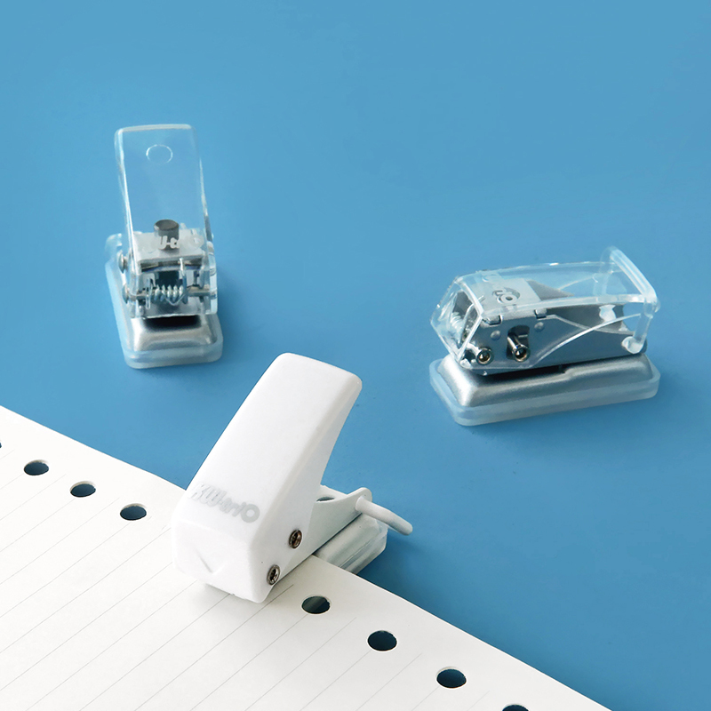 小清新迷你单孔打孔机便携圆形打孔器手账活页本学生装订本子文具