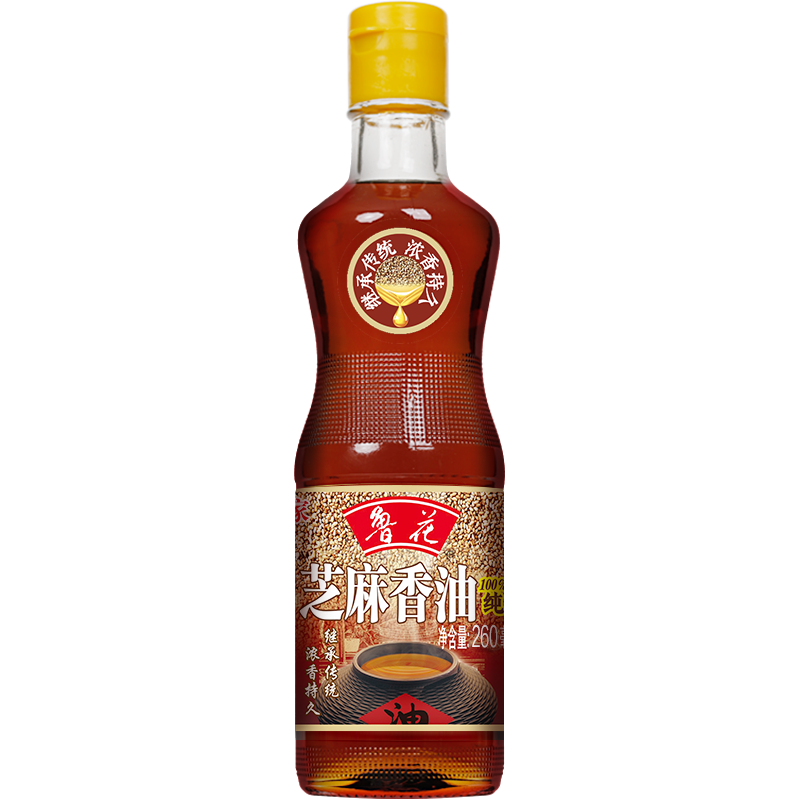 鲁花芝麻香油260ML 芝麻油 食用油 凉拌 烧烤 家用炒菜 火锅蘸料 调味油 物理压榨 香浓味美 植物油高清大图