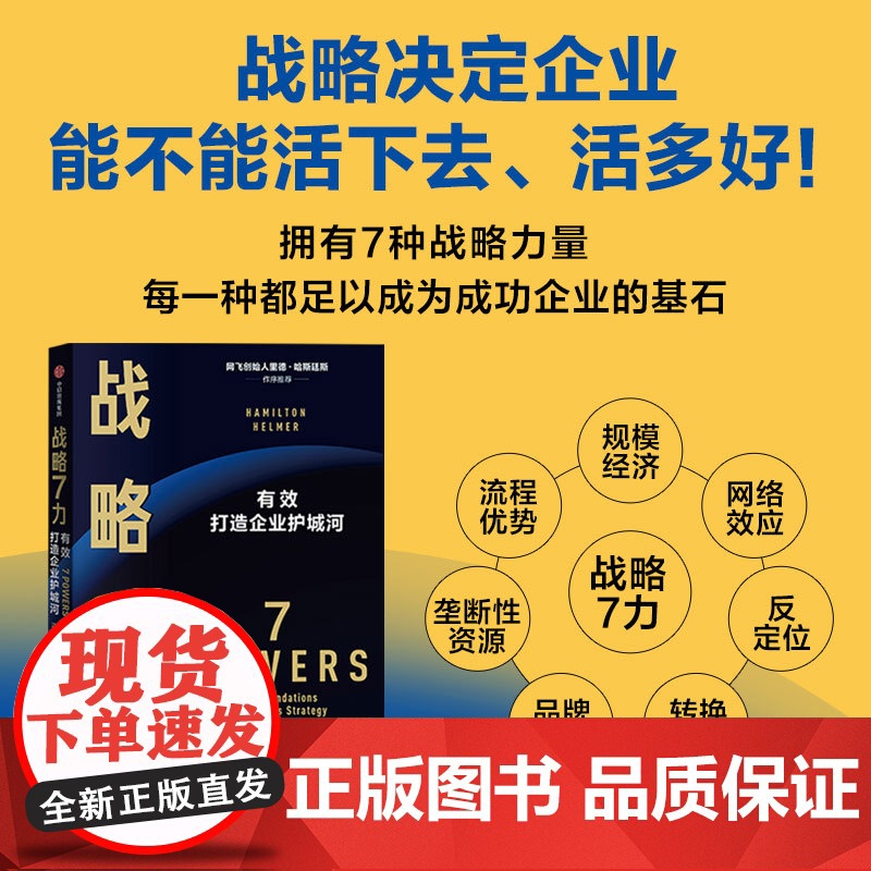 战略7力 汉密尔顿·赫尔默 著 企业价值 市场规模 战略力量 打造企业护城河 持续创造差异化回报 经济高清大图