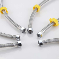 不锈钢软管水龙头冷热水高压软管 内径15mm 长度1米