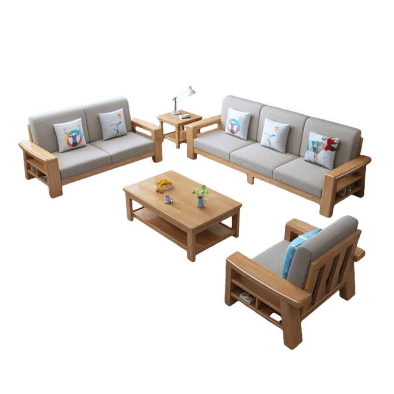 亿洛莱 茶几沙发四件套 2160*740*860mm 套高清大图