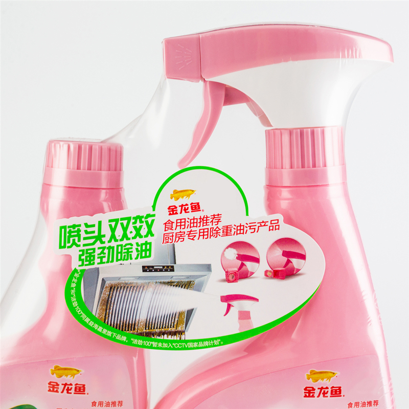 洁劲100厨房重油污净(橙油+除菌)500G*2瓶深层洁劲