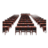 中意贝田 会议桌长桌长条桌培训桌油漆木皮桌1.85*0.45*0.8m