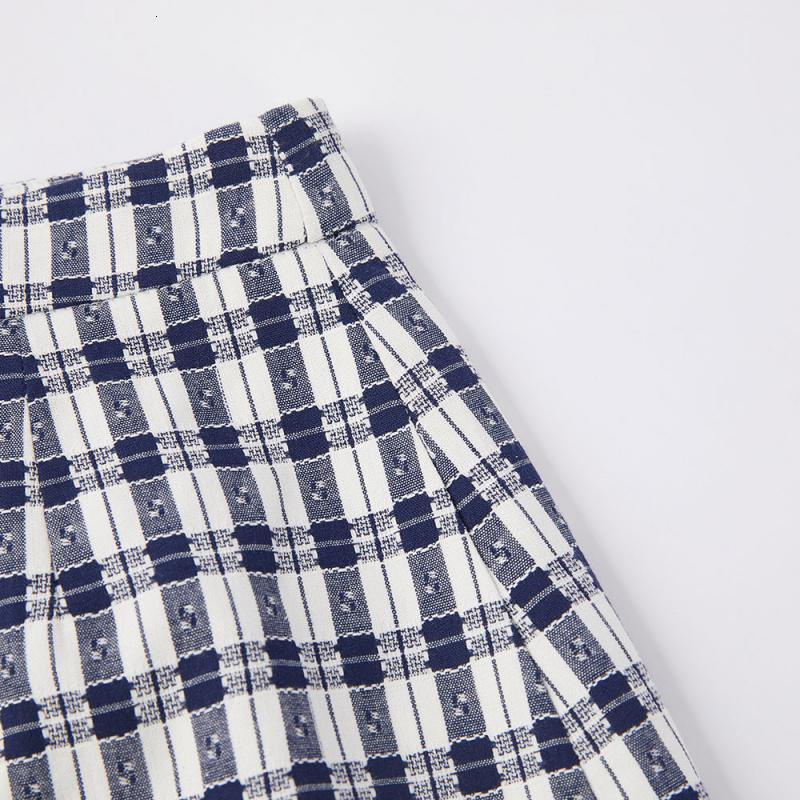 [1件5折价:99.5]美特斯邦威女A型格子梭织半裙舒适简约纯棉休闲时尚A字裙子高清大图