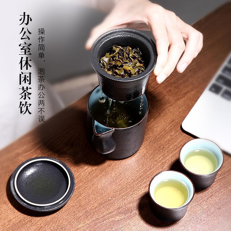 旅行茶具套装便携包一壶二杯车载户外泡茶器陶瓷功夫茶具茶杯_795