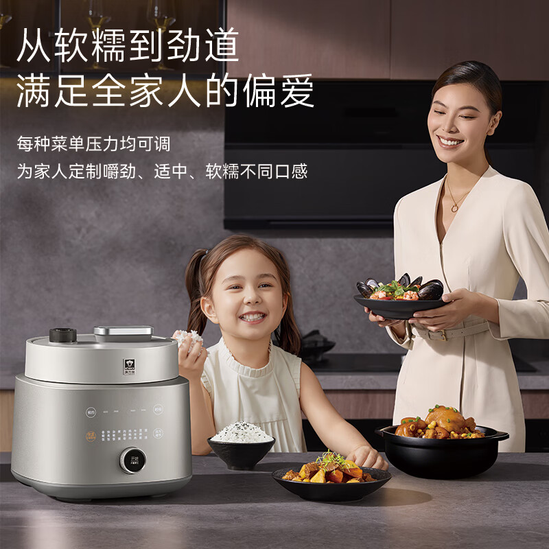 康巴赫(KBH)康巴赫纯钛高压料理锅-Pro-4L(钛金色)高清大图