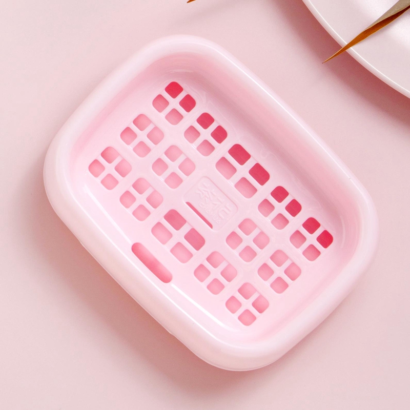 茶花 圆润香皂盒12.7*9.5*4cm /个高清大图