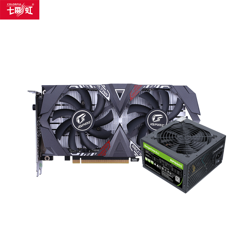 七彩虹iGame GeForce GTX 1650SUPER Ultra OC 4G+鑫谷额定550W电源 显卡套装