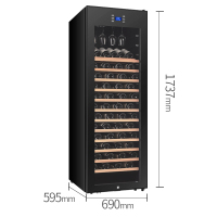 凯得.品味爱 JC-428E 压缩机风冷红酒柜恒温酒柜 家用冰吧 茶叶柜 红酒柜冰箱 160-210支 428L