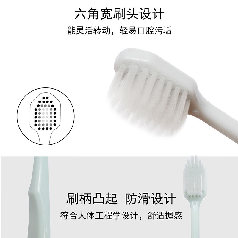 CCOKIO日本高端银离子抑菌牙刷2只装 软毛 2支高清大图