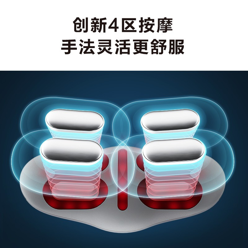 SKG(SKG) 腰部按摩器 腰部腰椎按摩仪 按摩腰带智能 腹部红光热敷BW3